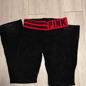 Victoria's Secret Pink Yoga Black Leggings
